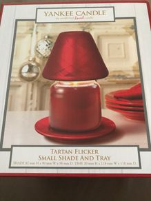 Yankee candle tartan flicker shade set