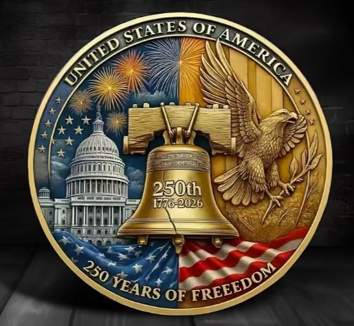 Coin 250th Anniversary of Establishment /  250th Anniversary Freedom / Commemorative Coin. New.