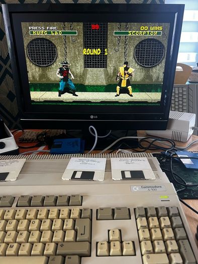 Amiga 500+  Recapped + 2MB RAM + Mouse + Joystick + Games + Modulator
