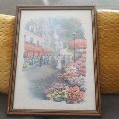 Artwork/Street Scene Figures and Cafe's, Flower Stalls .. Price Drop