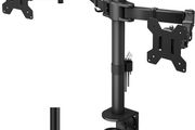 NEW SALE | Ergonomic Dual Monitor Stand for 13-27 inch LCD LED PC Screens for Desks, Height Adjustable Arm Bracket Tilt