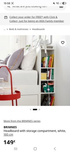 Ikea Brimnes Oak Headboard