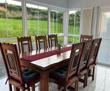 Dining table with 8 chairs