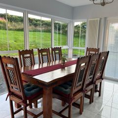 Dining table with 8 chairs