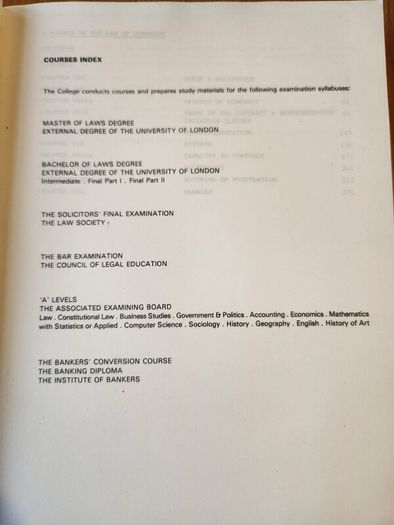 Law Books X 2. Llb Elements Of The Law Of Contract Casebook. Suitable For Law Students Studying For An Llb Elements Of The Law. 2 X First Edition Large Volume Paperback Books In Good Condition.