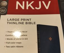 Holy Bible NKJV Thinline Large Print on3n3ss