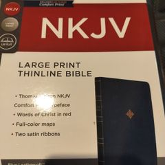 Holy Bible NKJV Thinline Large Print on3n3ss