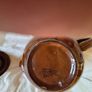 Antique Teapot Brown Betty Style Image 3