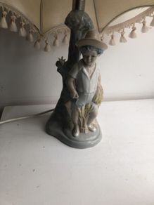 Vintage Porceval Porcelain Lamp
