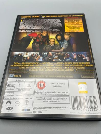 METALLICA Some Kind of Monster DVD 2-Disc Set 2004 Vintage - PAL Region 2