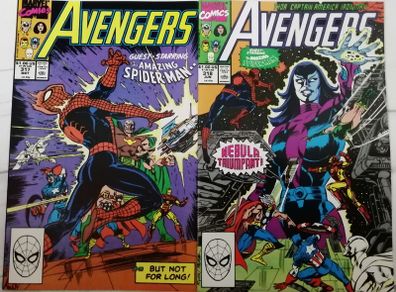 Avengers #'s 317 & 318 Guest Starring Spider-Man (1990)