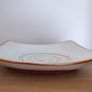 Irish country pottery ceramic serving plate Celtic Swirl pattern Image 2