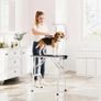 Grooming Table for Dogs Dog Grooming Table with Loop Foldable Steel Legs Non-Slip Tabletop 81x48,5x80 cm Black Image 2