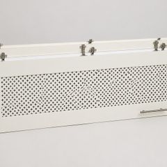 Traditional Off-White Wardrobe Doors with Grille Panels & Hinges