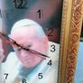 1979 Pope John Paul 11 gilded wall clock Image 7