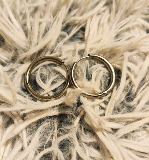 Endless Hoops Silver Round Earrings Minimalist Jewelry