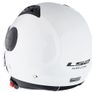 LS2 Motorbike Helmet Open Face Size S White Gloss Image 2