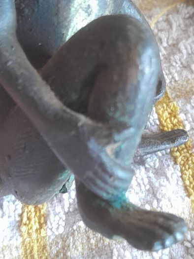 old bronze monkey