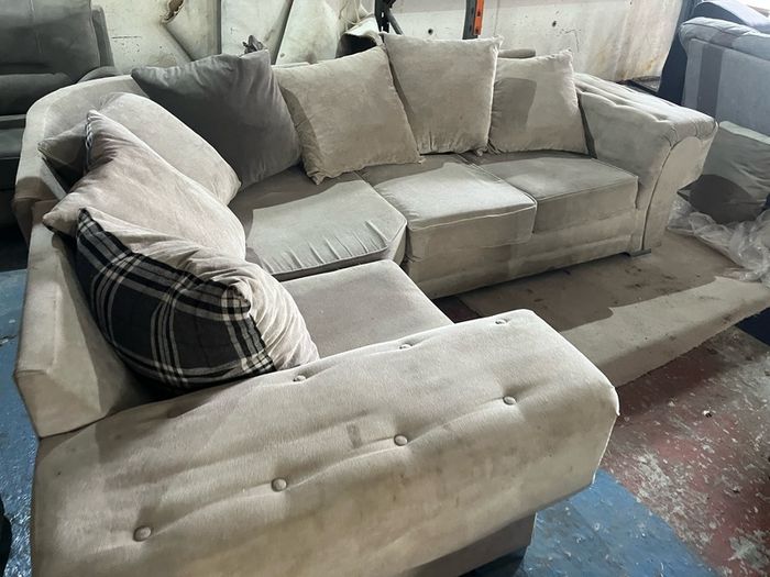 Grey corner Verona sofa couch