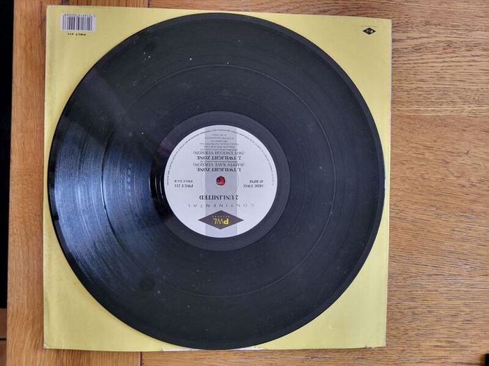 2 Unlimited Twilight Zone 12 inch vinyl
