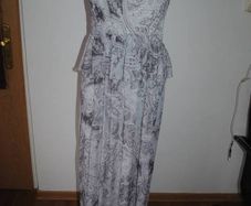 H&M stunning grey maxi dress size L UK14 EUR42 Postage included