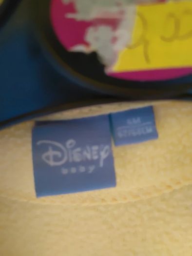 Disney yellow 6 months hoodie unisex