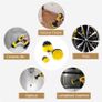 3Pcs/Set Electric Scrubber Brush Drill Brush Kit Plastic Round Cleaning Brush For Carpet Glass Car Tires Nylon Brushes 2/3.5/4'' Image 2
