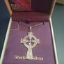 NEW silver celtic cross & chain RRP 155 eur in box Image 6