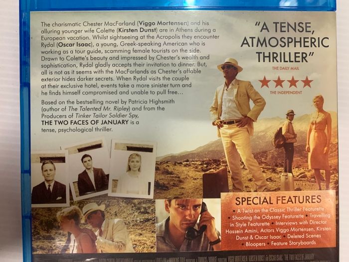 The Two Faces Of January [2014] Viggo Mortensen, Kirsten Dunst & Oscar Isaac [Blu-ray Movie]
