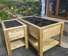 Raised Planter Handcrafted Garden Planter Raised Planter Vegetable Planter Flower Planter