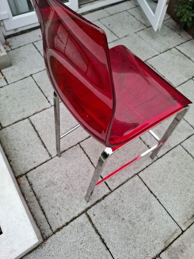 Domitalia Red Seated Bar Stool