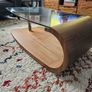 Curved coffee table - glass top Image 4