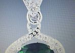 18KT White Gold Filled Pendant