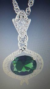 18KT White Gold Filled Pendant