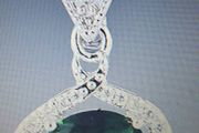 18KT White Gold Filled Pendant