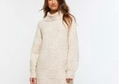 River Island Roll Neck Jumper Dress (Size S)