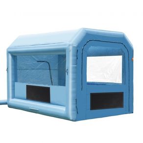 Inflatable Paint Booth, 13.1 x 9.8 x 9 ft/4 x 3 x 2.7 m Inflatable Spray Booth, with 750W Powerful Blower and Air Filter System,