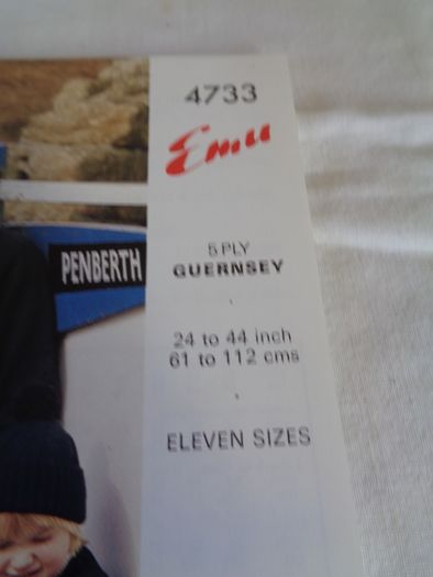 Emu Gurnsey Knitting Pattern for Sale