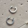 Small round earrings sterling silver s925 very good condition Image 5