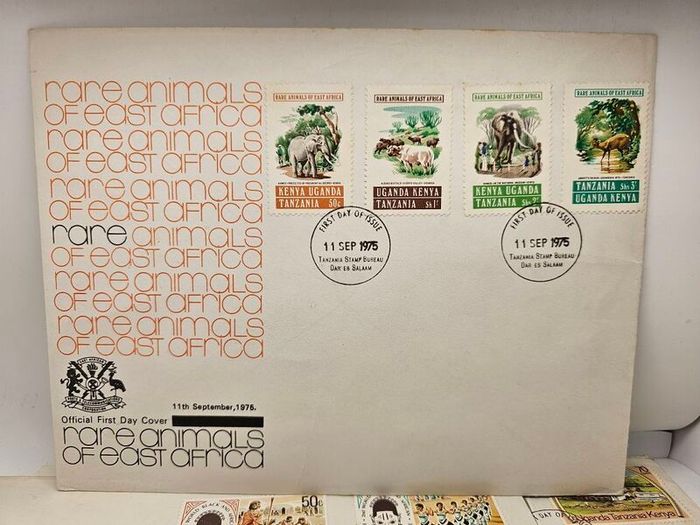 Africa First Day Covers x5 1977 1975 1973 Not Used