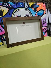 Vintage Victorinox Ex Retail Magnetic Wall Display Cabinet Unit Rare Collectable Memorabilia Collectors Display