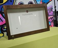 Vintage Victorinox Ex Retail Magnetic Wall Display Cabinet Unit Rare Collectable Memorabilia Collectors Display