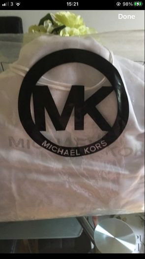 Michael Kors Leather Grey Satchel