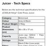 Ninja JC100UK cold press juicer Image 2