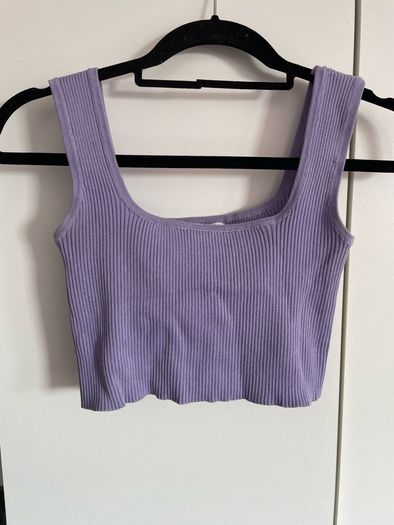Purple crop top