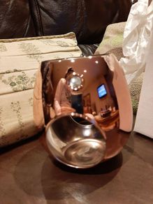 Rose gold wax melt burner