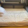Navy sofa bed good condition Image 3