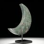 Rough Ruby Crecent - Corundum/Ruby Crystals, Metal Stand Image 8