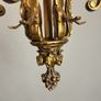 Large French Gilded Bronze Hall Lantern with Cut Glass Panels Image 4