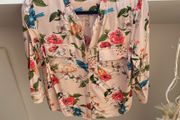 Pink Floral Blouse